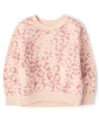 Toddler Girls Print Premium Fleece Sweatshirt