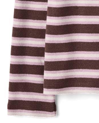Toddler Girls Striped Ribbed Top