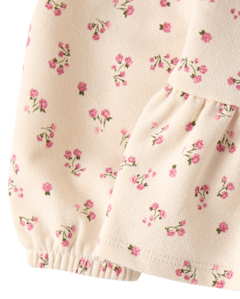 Toddler Girls Embroidered Bear 2-Piece Outfit Set
