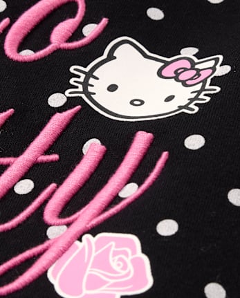 Girls Hello Kitty® And Friends Embellished Premium Fleece Hoodie - BLACK