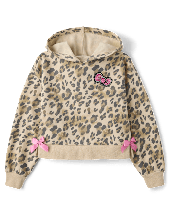 Girls Hello Kitty® And Friends Embellished Premium Fleece Hoodie - SEA SHELL