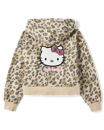 Girls Hello Kitty® And Friends Embellished Premium Fleece Hoodie - SEA SHELL