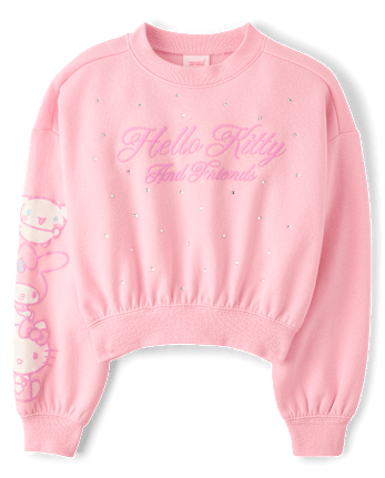 Girls Hello Kitty® And Friends Embellished Premium Fleece Sweatshirt