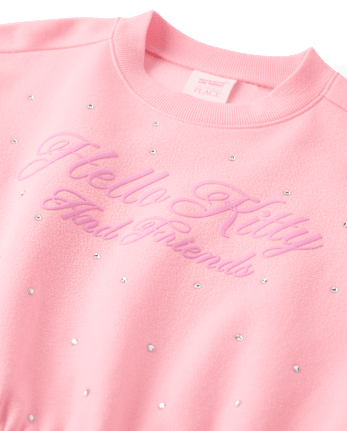 Girls Hello Kitty® And Friends Embellished Premium Fleece Sweatshirt