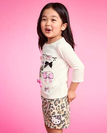 Toddler Girls Hello Kitty® And Friends Bow Elbow Sleeve Top