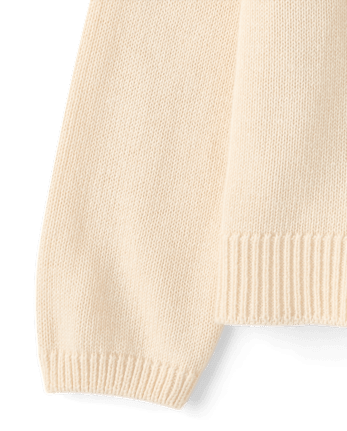 Toddler Girls Embroidered Bear Sweater