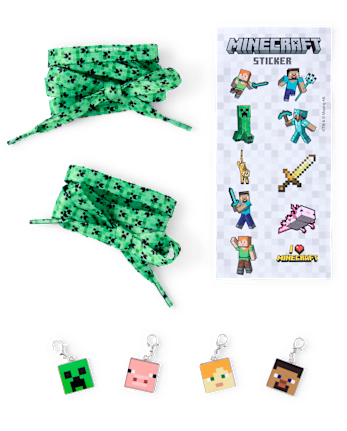 Boys Minecraft™ Shoelaces & Shoe Charm 5-Piece Set