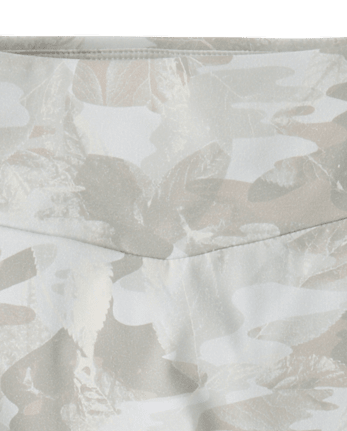 Girls Quick Dry Camo V-Waist Flare Leggings