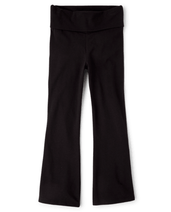 Girls Foldover Flare Leggings