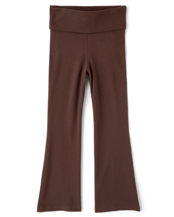 Girls Foldover Flare Leggings