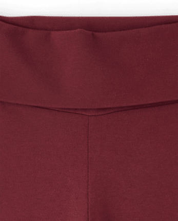 Girls Foldover Flare Leggings