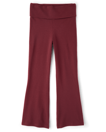 Girls Foldover Flare Leggings