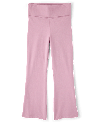 Girls Foldover Flare Leggings