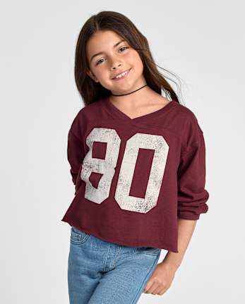 Girls Varsity Sueded Top