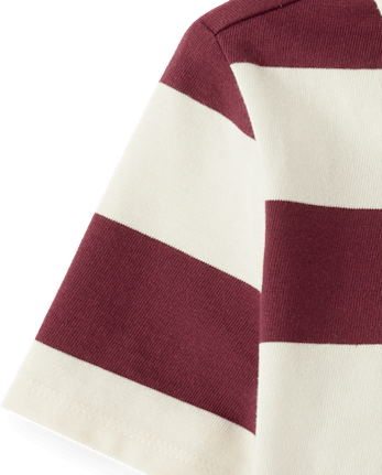 Girls Striped Rugby Polo