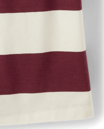 Girls Striped Rugby Polo