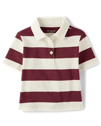 Girls Striped Rugby Polo