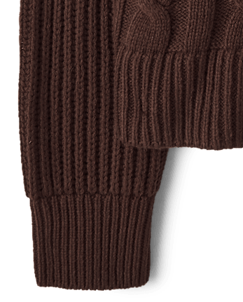 Girls Fringe Shaker Stitch Sweater