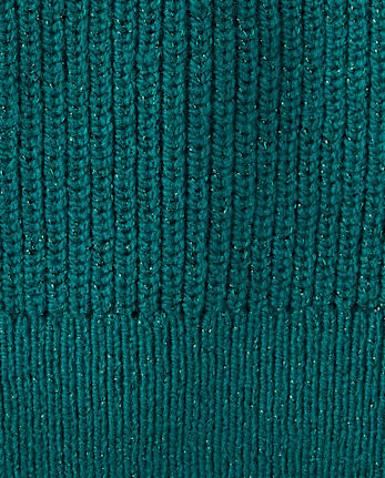 Girls Shimmer Stitched Raglan Sweater