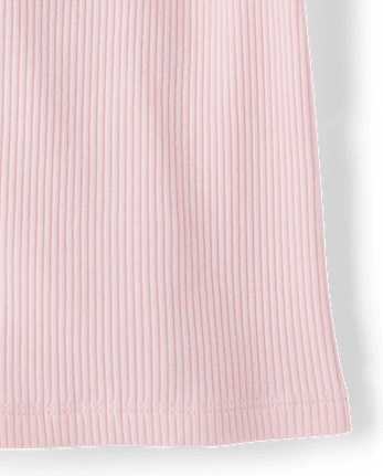 Girls V-Neck Ribbed Cinched Top