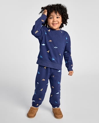 Baby And Toddler Boys Dino Premium Fleece Jogger Pants