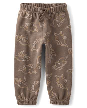 Baby And Toddler Boys Print Premium Fleece Jogger Pants
