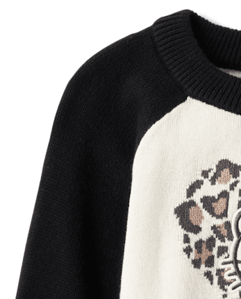 Girls Hello Kitty® Embroidered Colorblock Sweater
