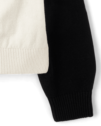 Girls Hello Kitty® Embroidered Colorblock Sweater