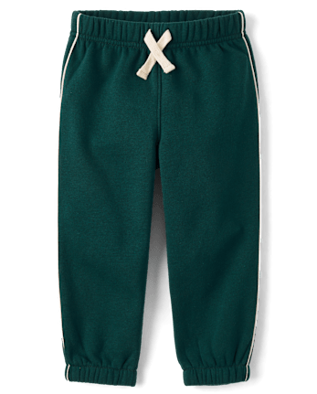 Baby And Toddler Boys Side Stripe Premium Fleece Jogger Pants