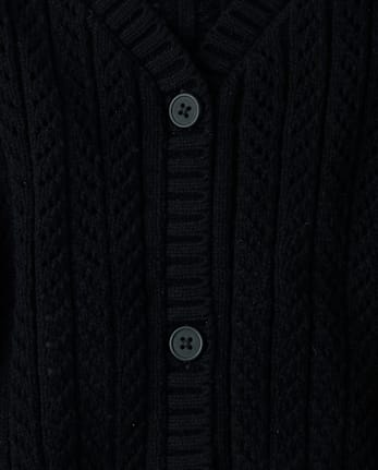Girls Pointelle Cardigan