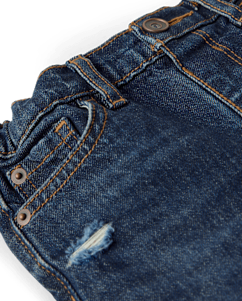 Baby And Toddler Boys Ripped Straight Jeans