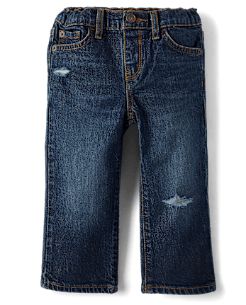 Baby And Toddler Boys Ripped Straight Jeans