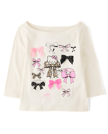 Girls Hello Kitty® And Friends Bow Elbow Sleeve Top