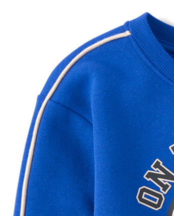 Baby And Toddler Boys Puff Print Basketball Premium Fleece 2-Piece Outfit Set