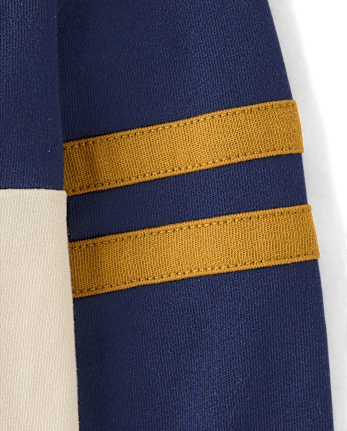 Baby And Toddler Boys Colorblock Varsity 2-Piece Outfit Set