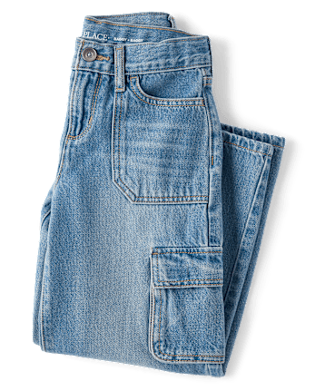 Girls Baggy Cargo Jeans