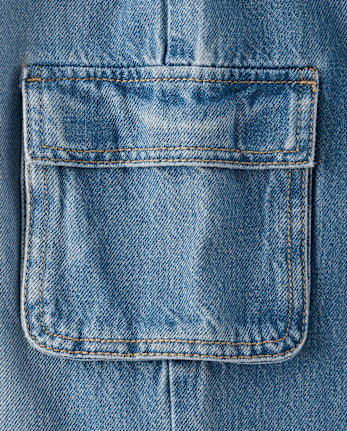 Girls Baggy Cargo Jeans