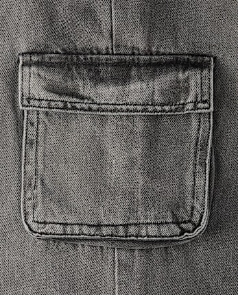 Girls Baggy Cargo Jeans
