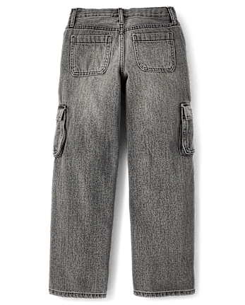 Girls Baggy Cargo Jeans