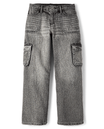 Girls Baggy Cargo Jeans