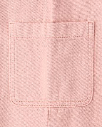 Girls Garment Dyed Baggy Cargo Jeans