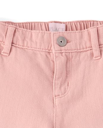 Girls Garment Dyed Baggy Cargo Jeans