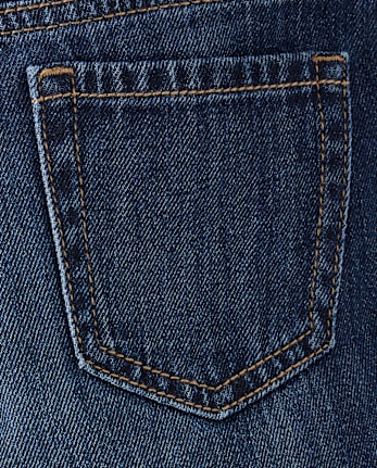 Girls Studded Wide Leg Jeans