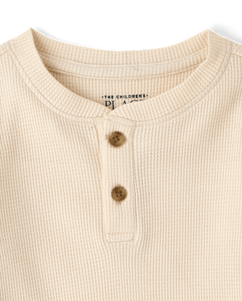 Baby And Toddler Boys Thermal Henley Top