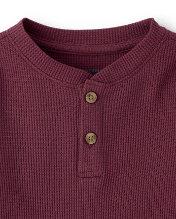 Baby And Toddler Boys Thermal Henley Top