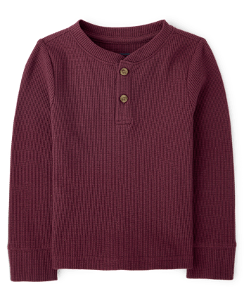 Baby And Toddler Boys Thermal Henley Top