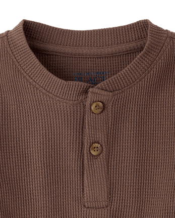 Baby And Toddler Boys Thermal Henley Top
