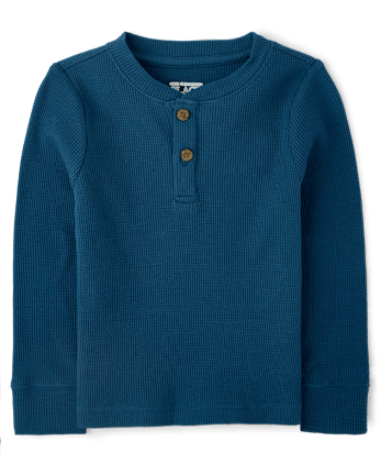 Baby And Toddler Boys Thermal Henley Top