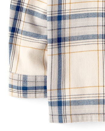 Baby And Toddler Boys Plaid Flannel Hooded Button Up Shirt