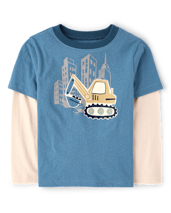 Baby And Toddler Boys Graphic Layered Top
